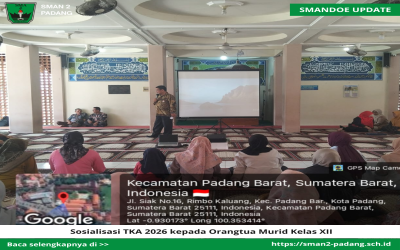 Sosialisasi TKA 2026 kepada Orangtua Murid Kelas XII