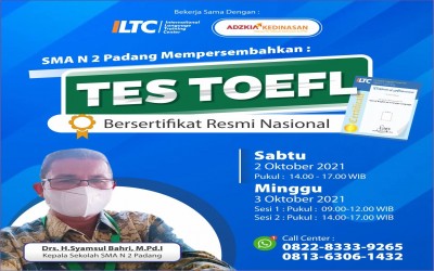 TES TOEFL KHUSUS KELAS 12 SMAN 2 PADANG