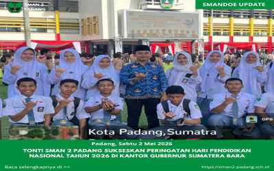 TONTI SMAN 2 Padang Sukseskan Peringatan Hari Pendidikan Nasional Tahun 2026 di Kantor Gubernur Sumatera Barat
